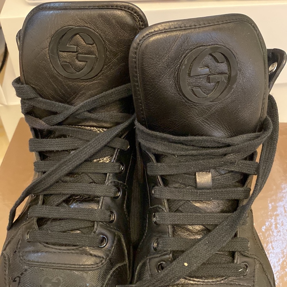 Gucci gg imprime praga soft sneaker mens 8.5 - Picture 3 of 9